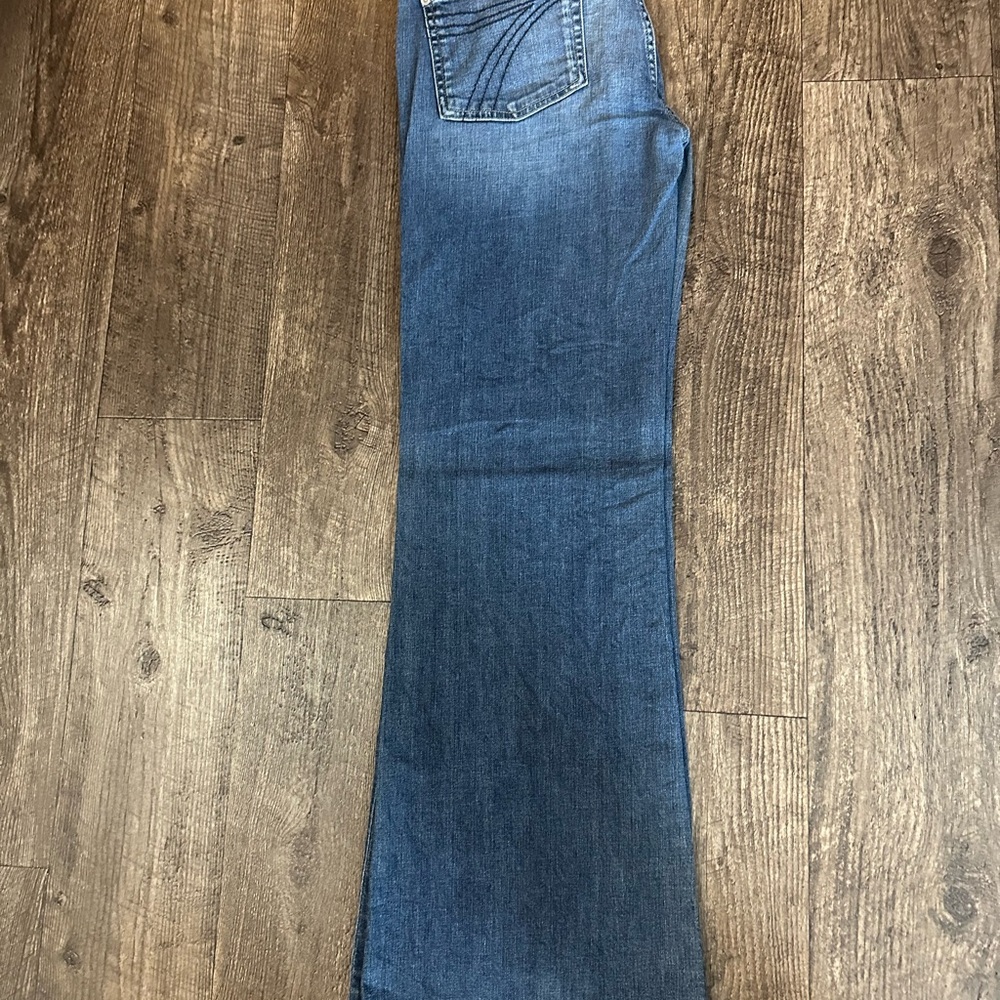 7 For All Mankind Dark Blue Flare Jeans